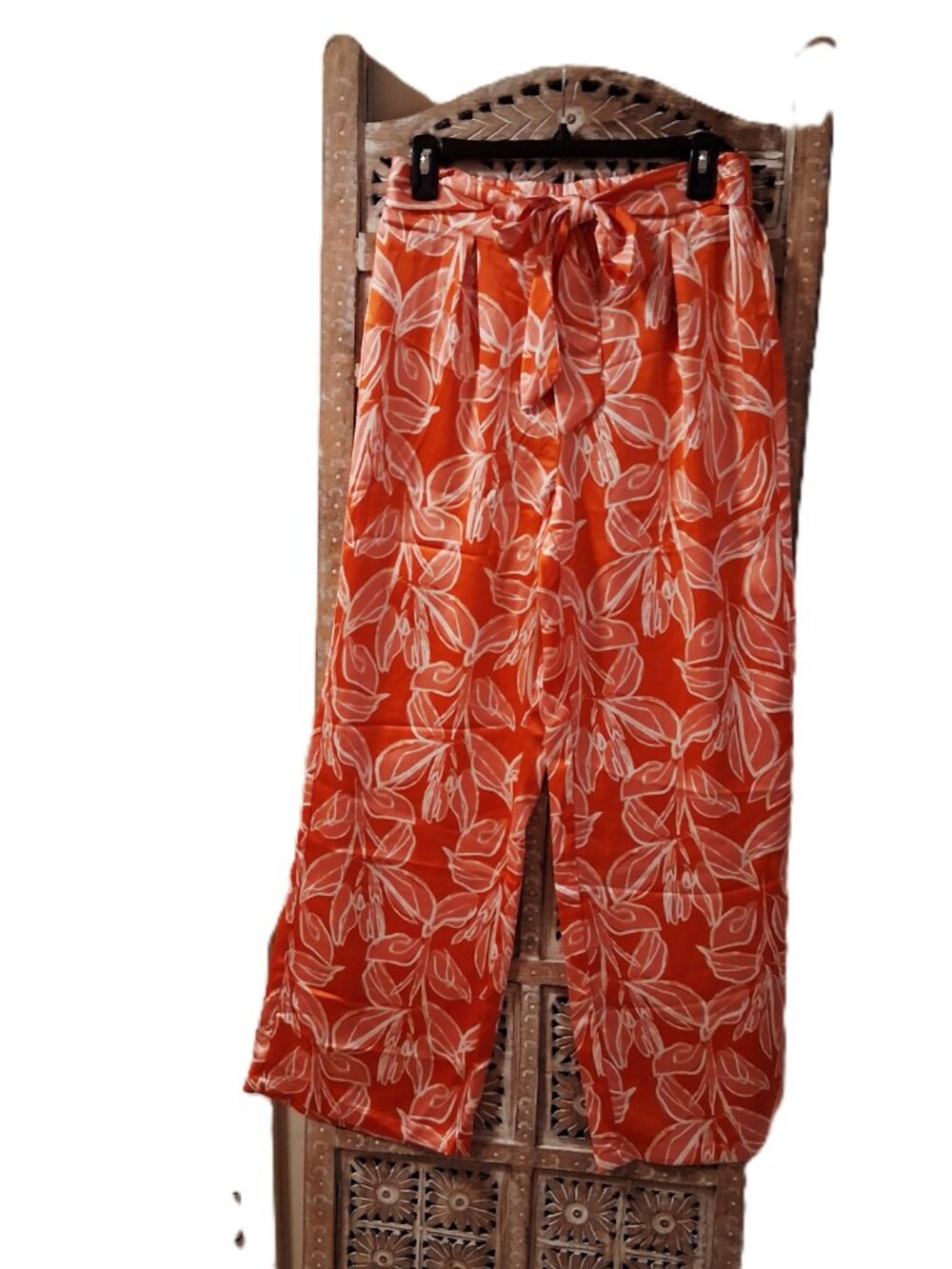 Sincerely Jules Tie Belt Wide leg Flowy Pants sz L NWT  /B5